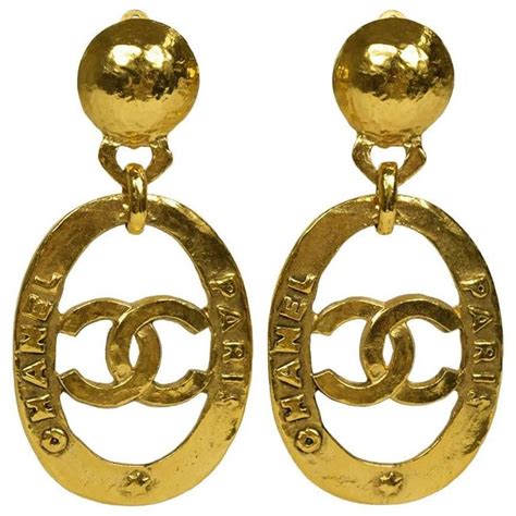 michael kors hoop earrings gold|vintage chanel gold hoop earrings.